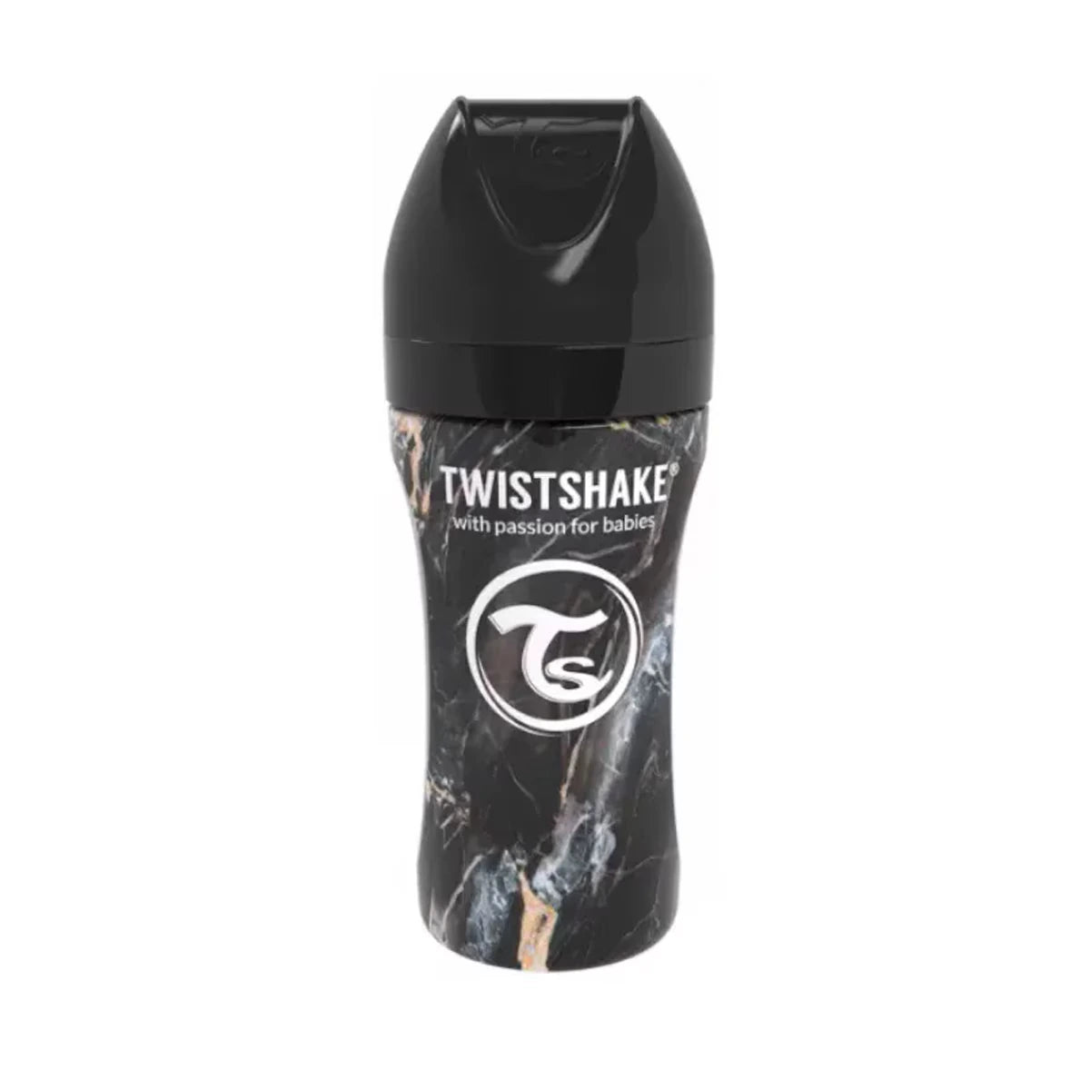 Biberón Acero Twistshake Marble Black - ALIBEY nens