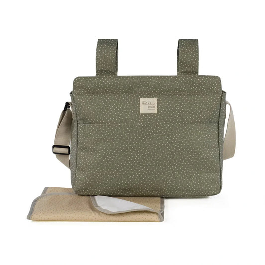 Bolsa Canastilla Walking Mum Topito Poppy Musgo - ALIBEY nens