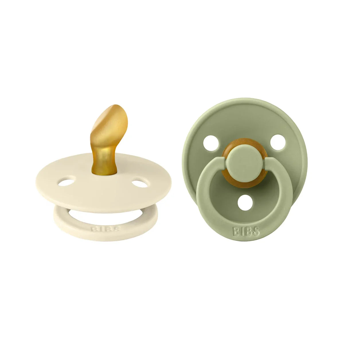 Chupetes Talla 2 BIBS Anatomical Ivory / Sage - ALIBEY nens