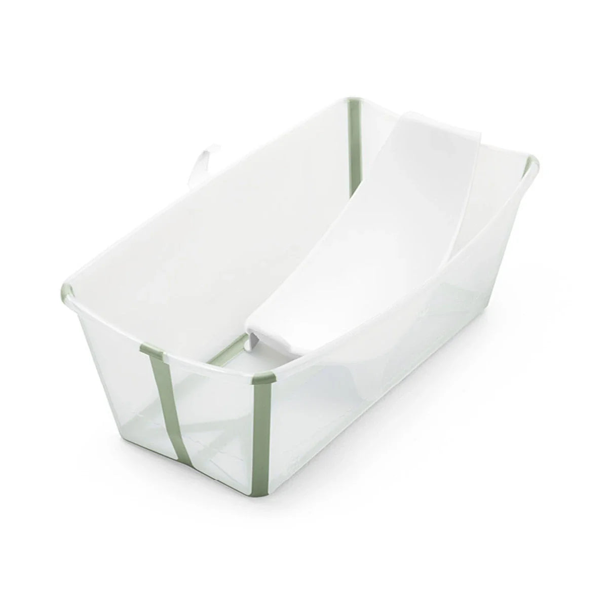 Bañera Stokke® Flexi Bath® XL Bundle Transparent Green - ALIBEY nens