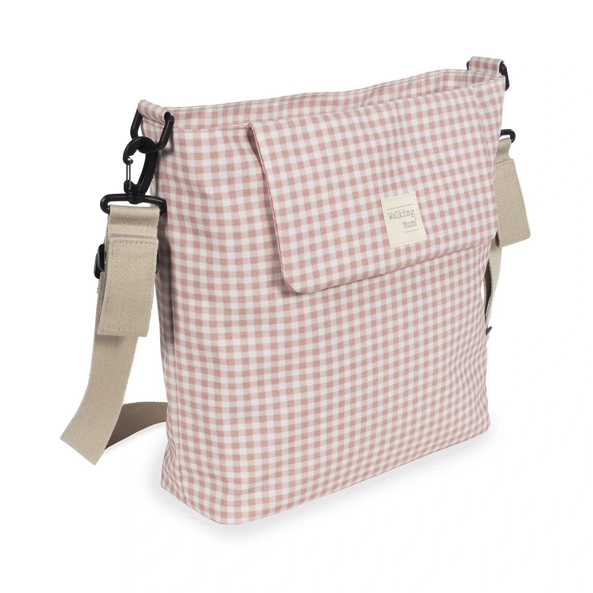 Bolsa Canastilla Walking Mum I Love Vichy Rosa - ALIBEY nens