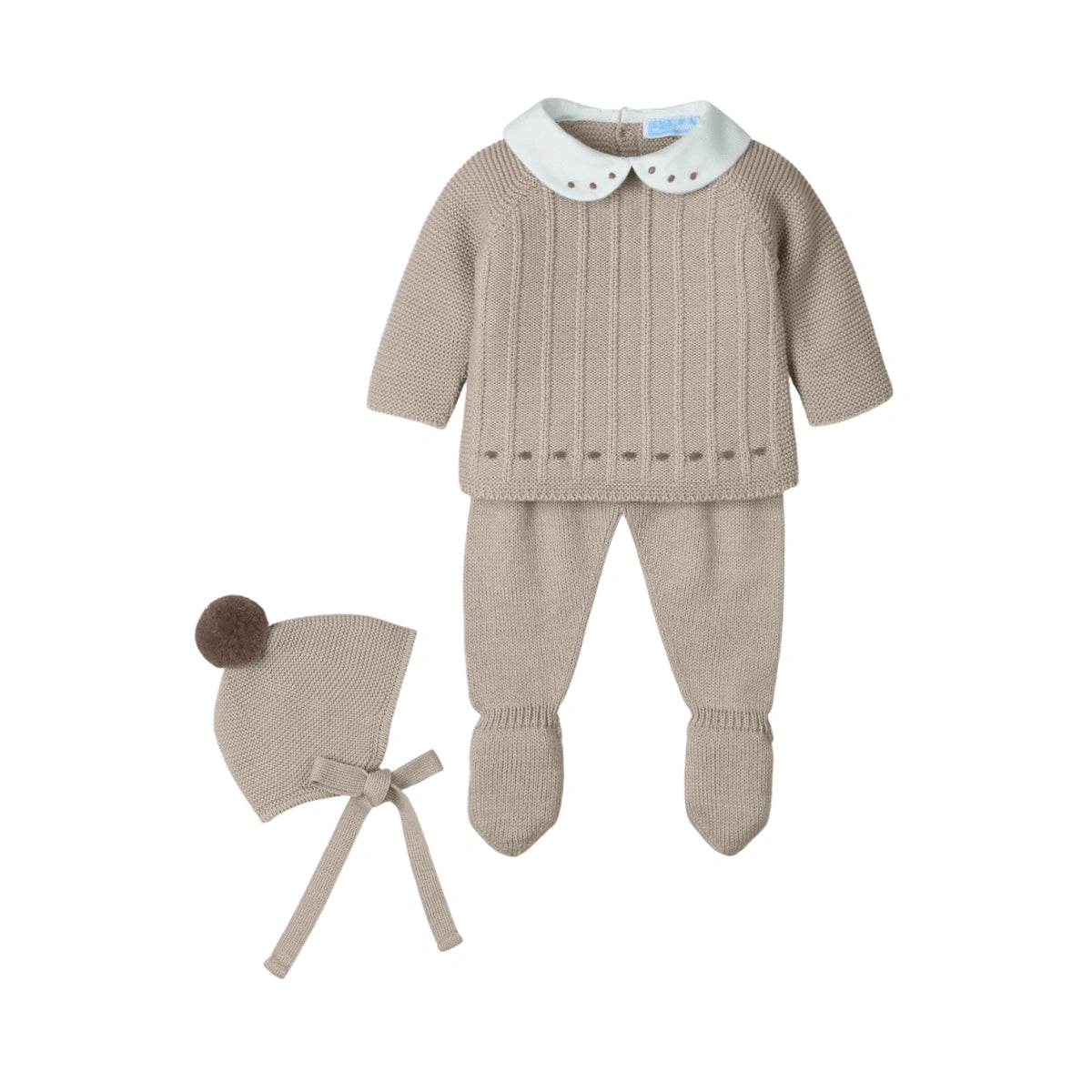 Traje 0 Meses Mac Ilusión Tweed Dream Nuez