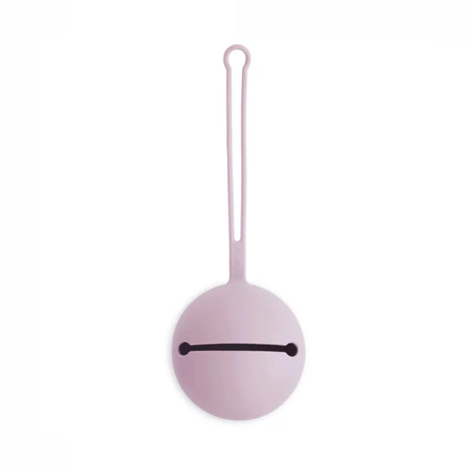 Portachupetes Mushie Solid Lilac - ALIBEY nens