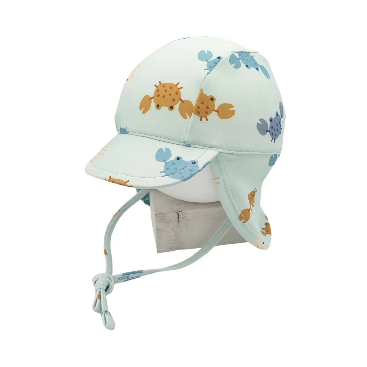 Gorro Baño con Protección Solar 9-12 meses Monnuage Sahara Azul Crabs - ALIBEY nens