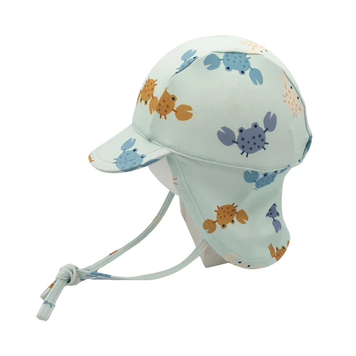 Gorro Baño con Protección Solar 9-12 meses Monnuage Sahara Azul Crabs - ALIBEY nens