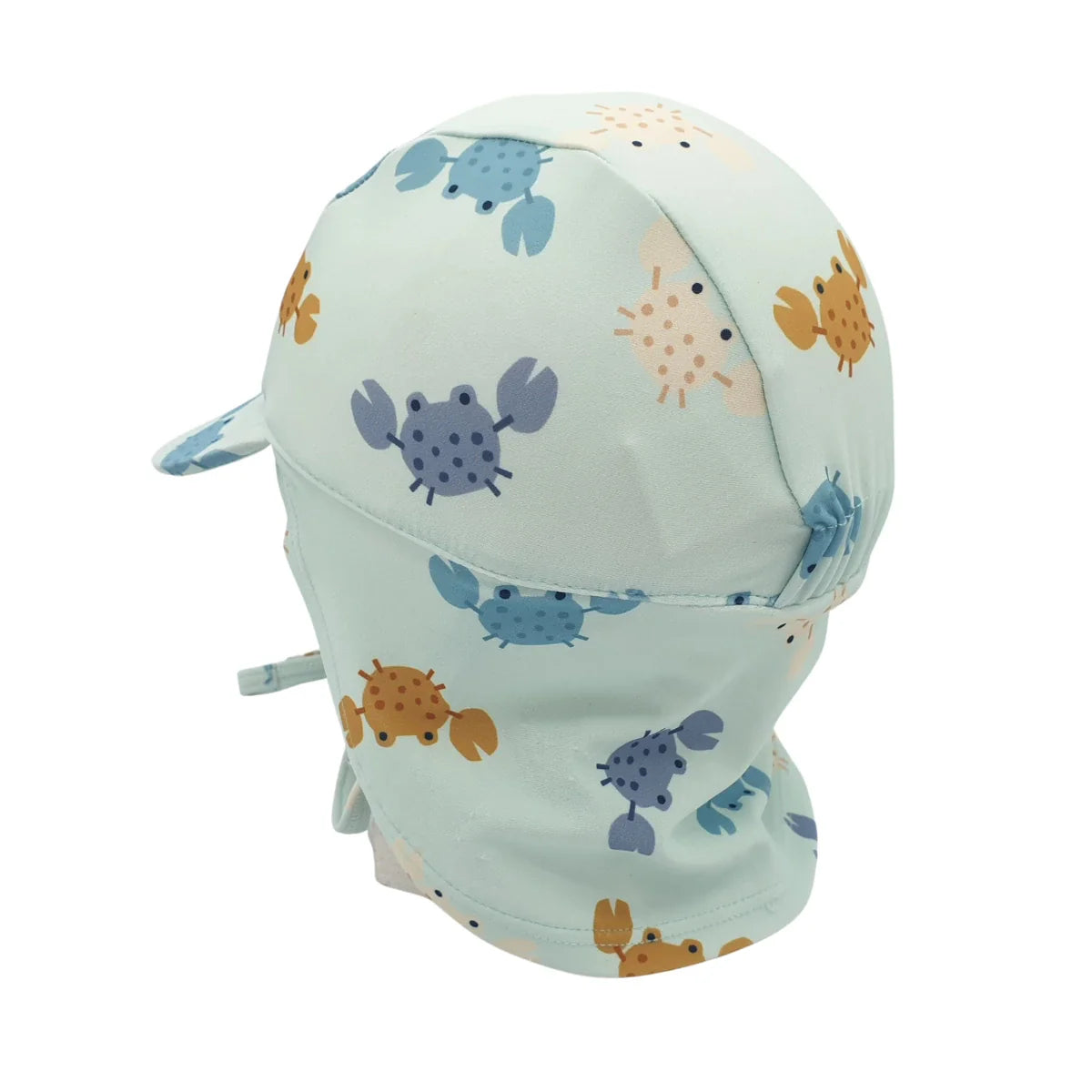 Gorro Baño con Protección Solar 9-12 meses Monnuage Sahara Azul Crabs - ALIBEY nens