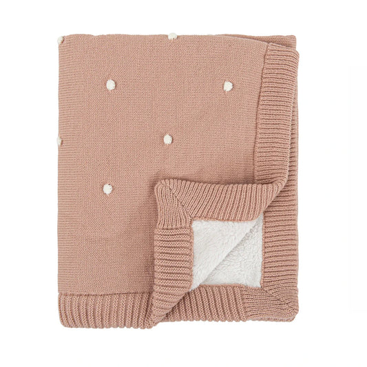Manta BimbiDreams Dots Rosa Empolvado - ALIBEY nens