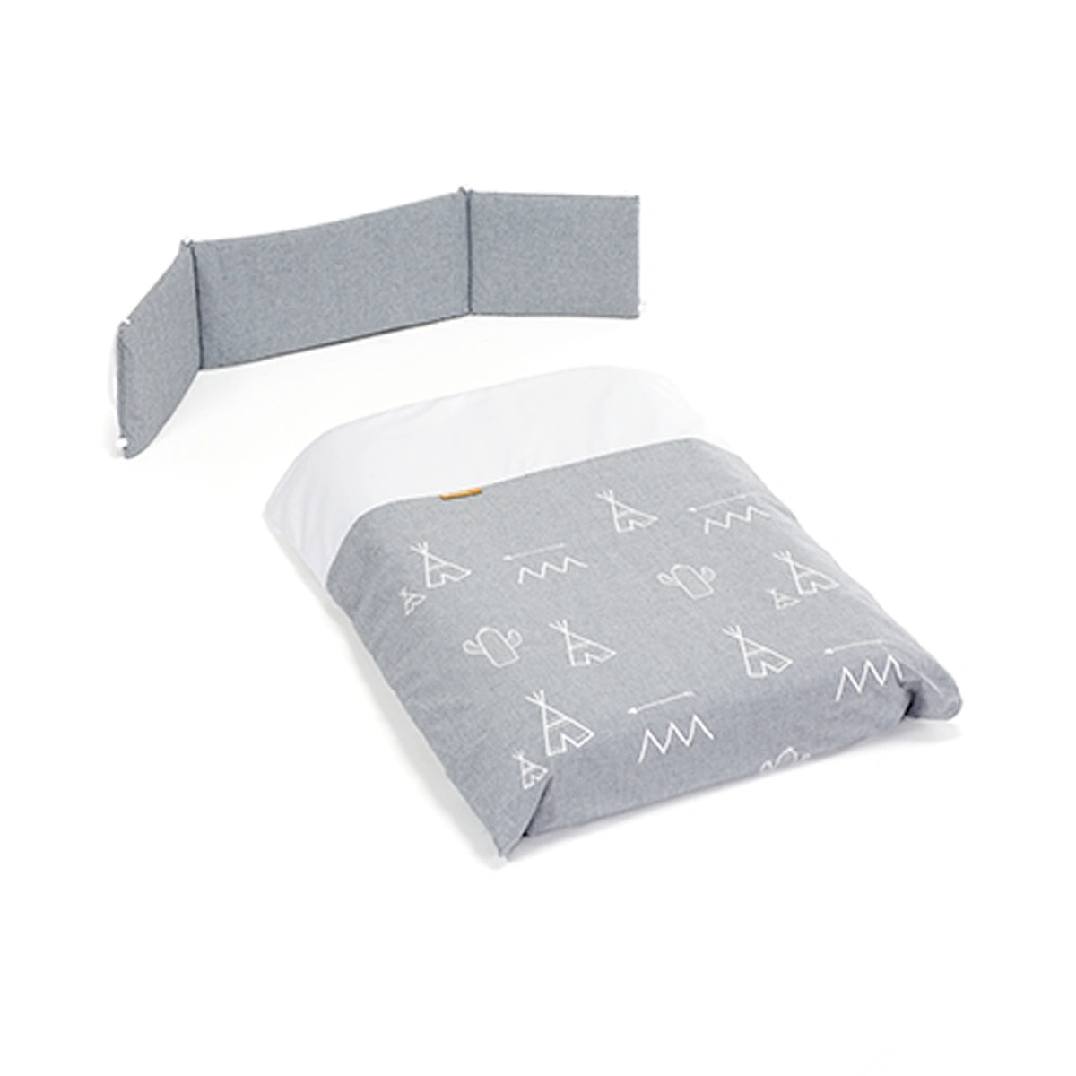 Pack Nórdico MiniCuna Doco Cotinfant Tipi Gris