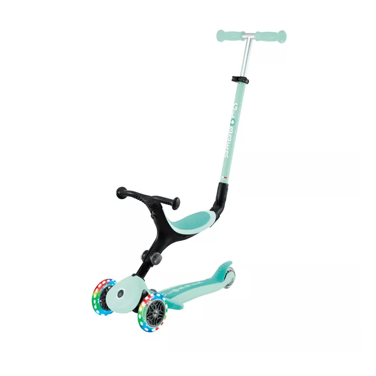 Patinete Go Up Active con Luces Globber Menta - ALIBEY nens