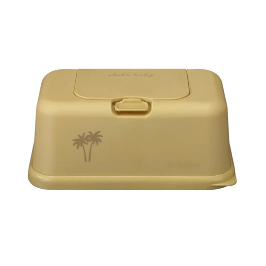 Caja Grande Toallitas Funky Box Mostaza Palmera - ALIBEY nens