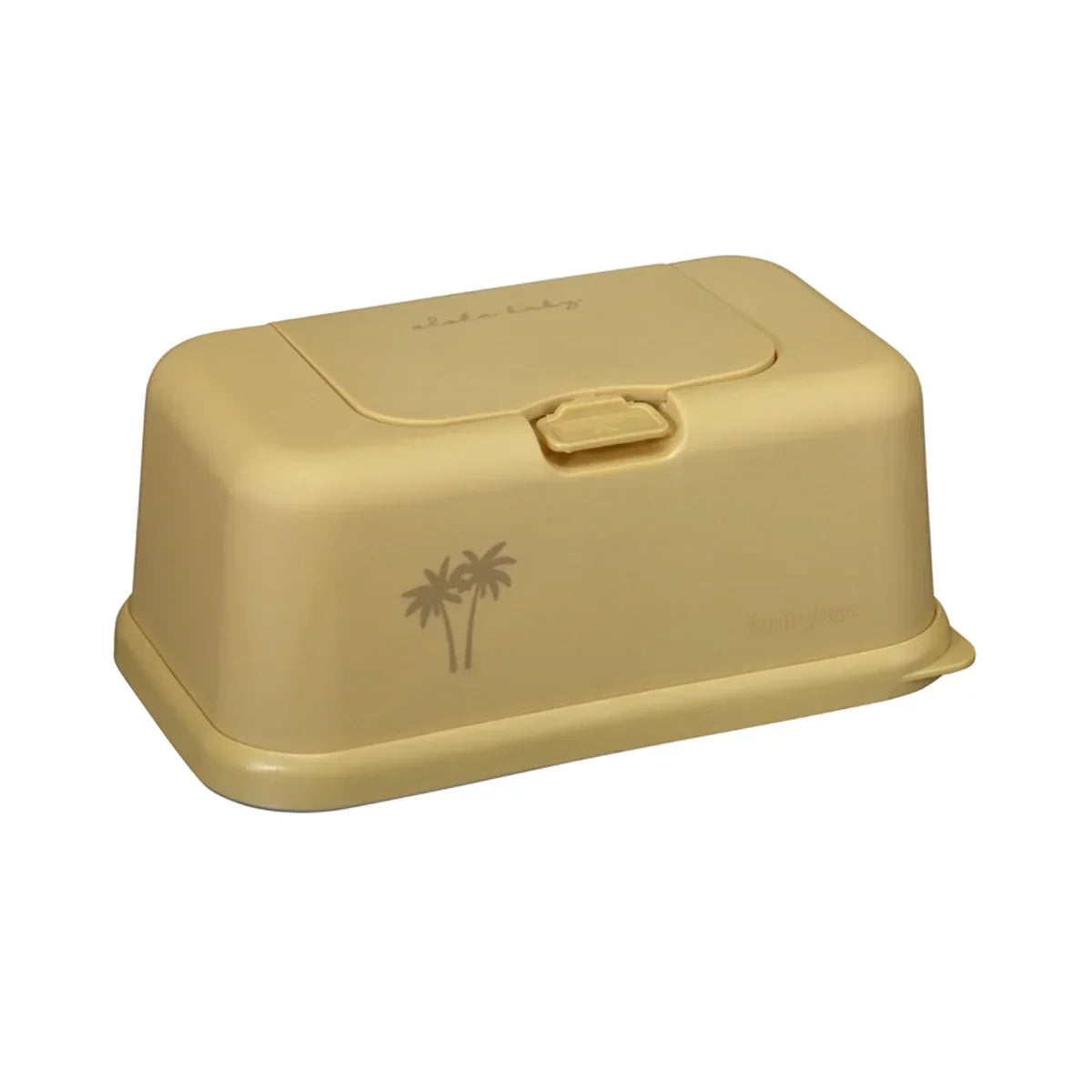 Caja Grande Toallitas Funky Box Mostaza Palmera - ALIBEY nens