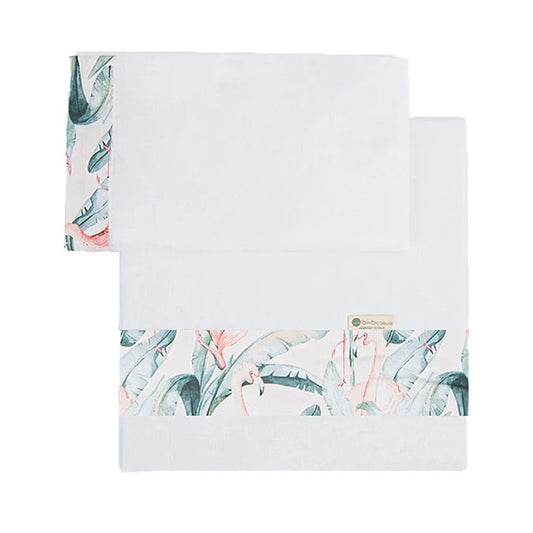 Sábanas Algodón MiniCuna BimbiDreams Flamingo - ALIBEY nens