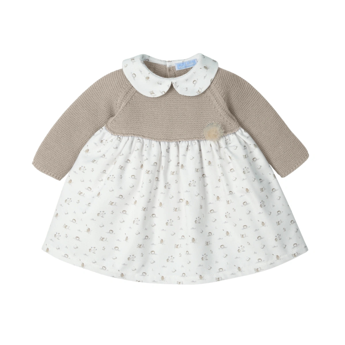 Vestido 12 Meses Mac Ilusión Erizo del Bosque Nuez