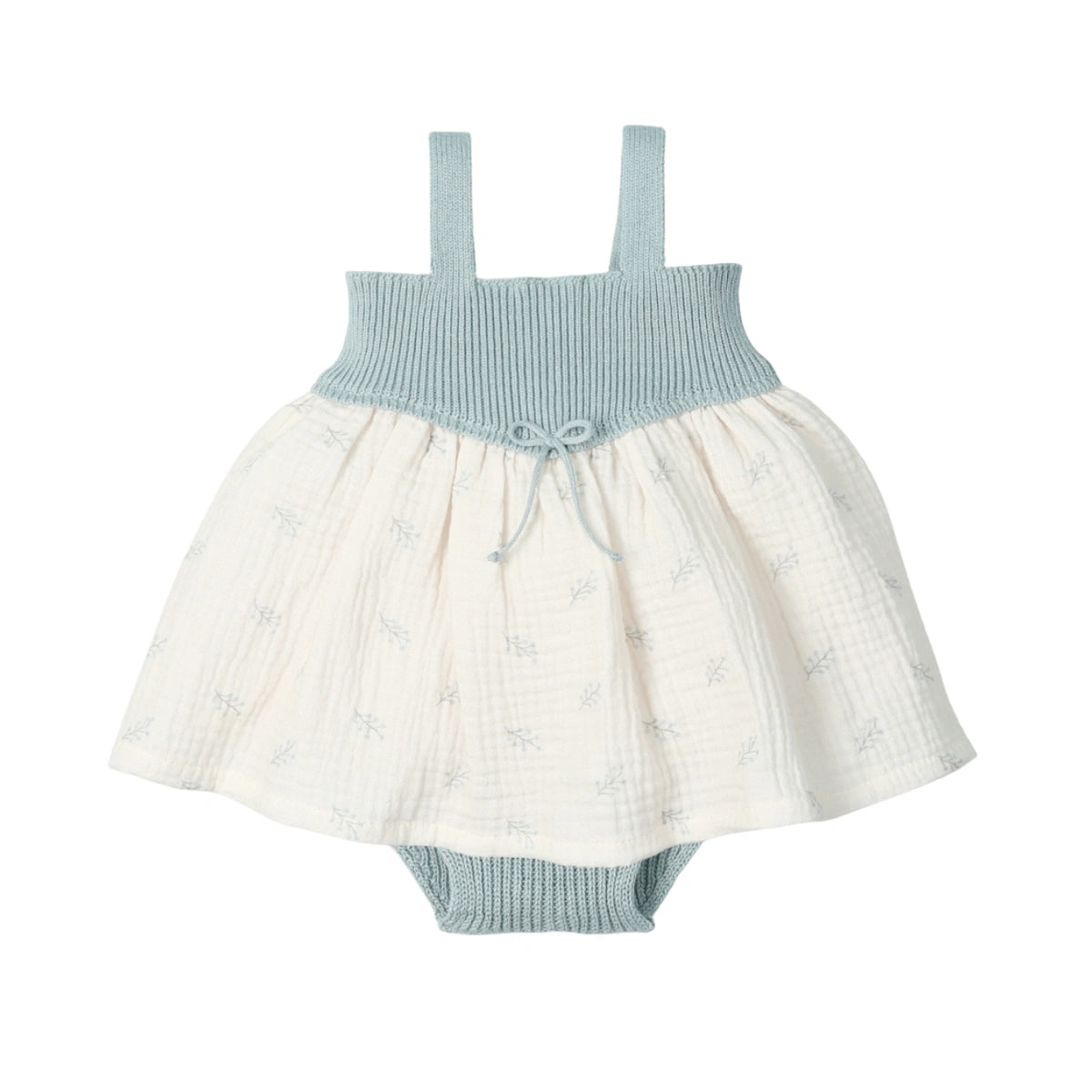 Vestido + Culotte 6 Meses Staywild Aqua Green