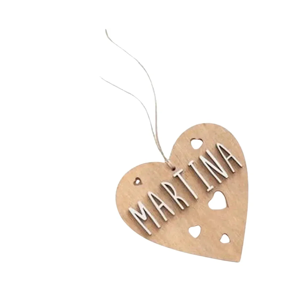Corazón Personalizable Vintiun Madera - ALIBEY nens