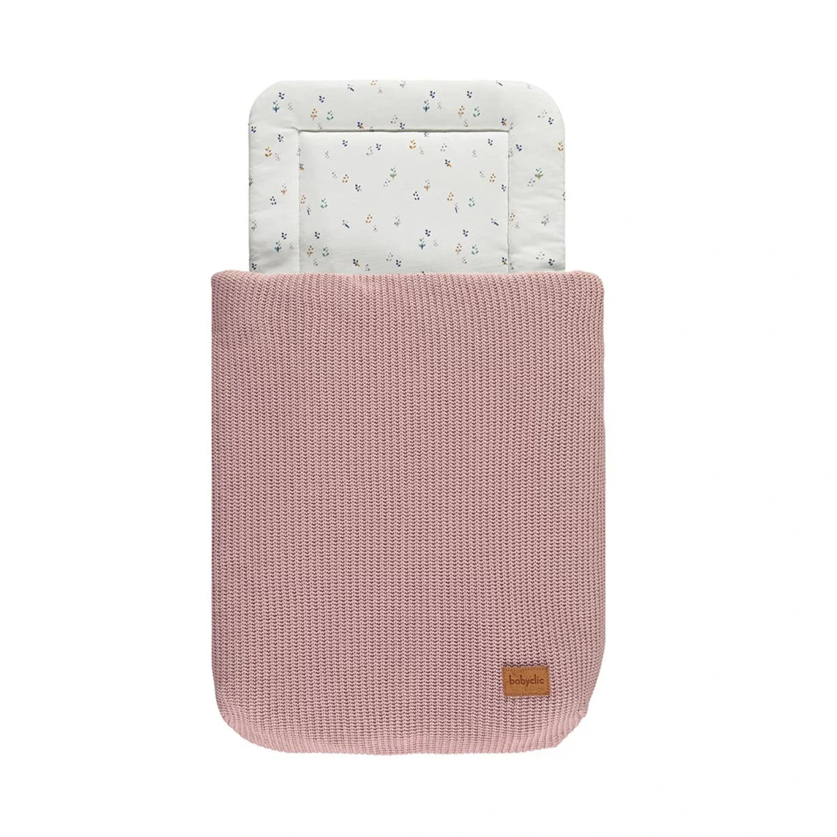 Saco Capazo BabyClic Tricot Rosa - ALIBEY nens