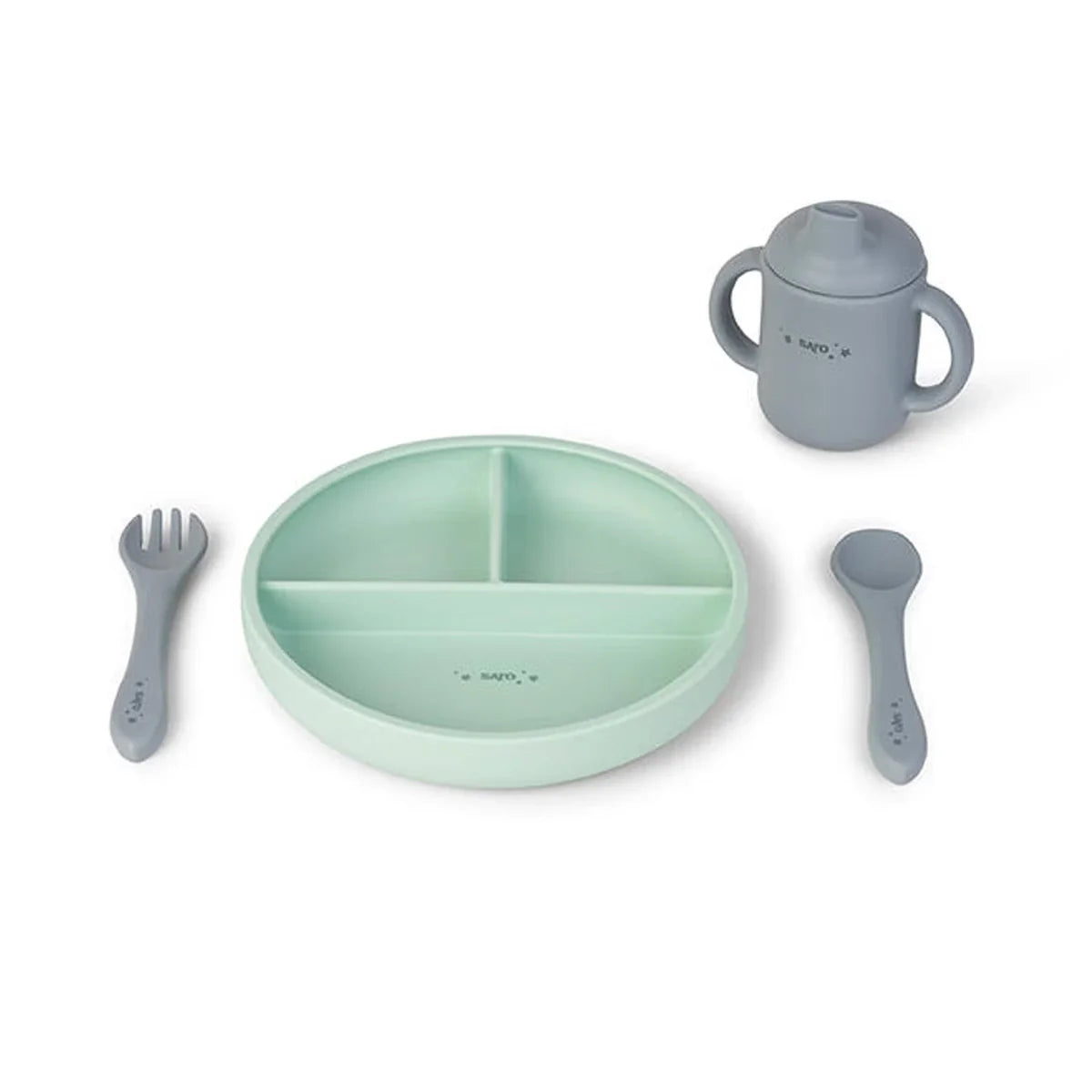 Set de Alimentación Food & Fun Saro Mint - ALIBEY nens