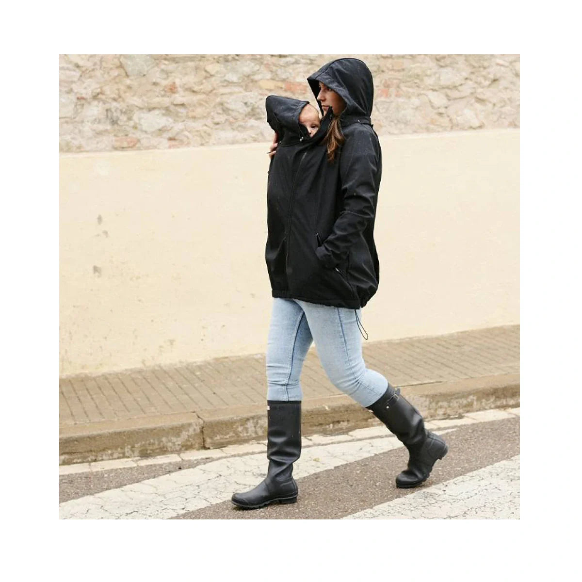 Abrigo de Porteo Talla XL Momawo Black - ALIBEY nens