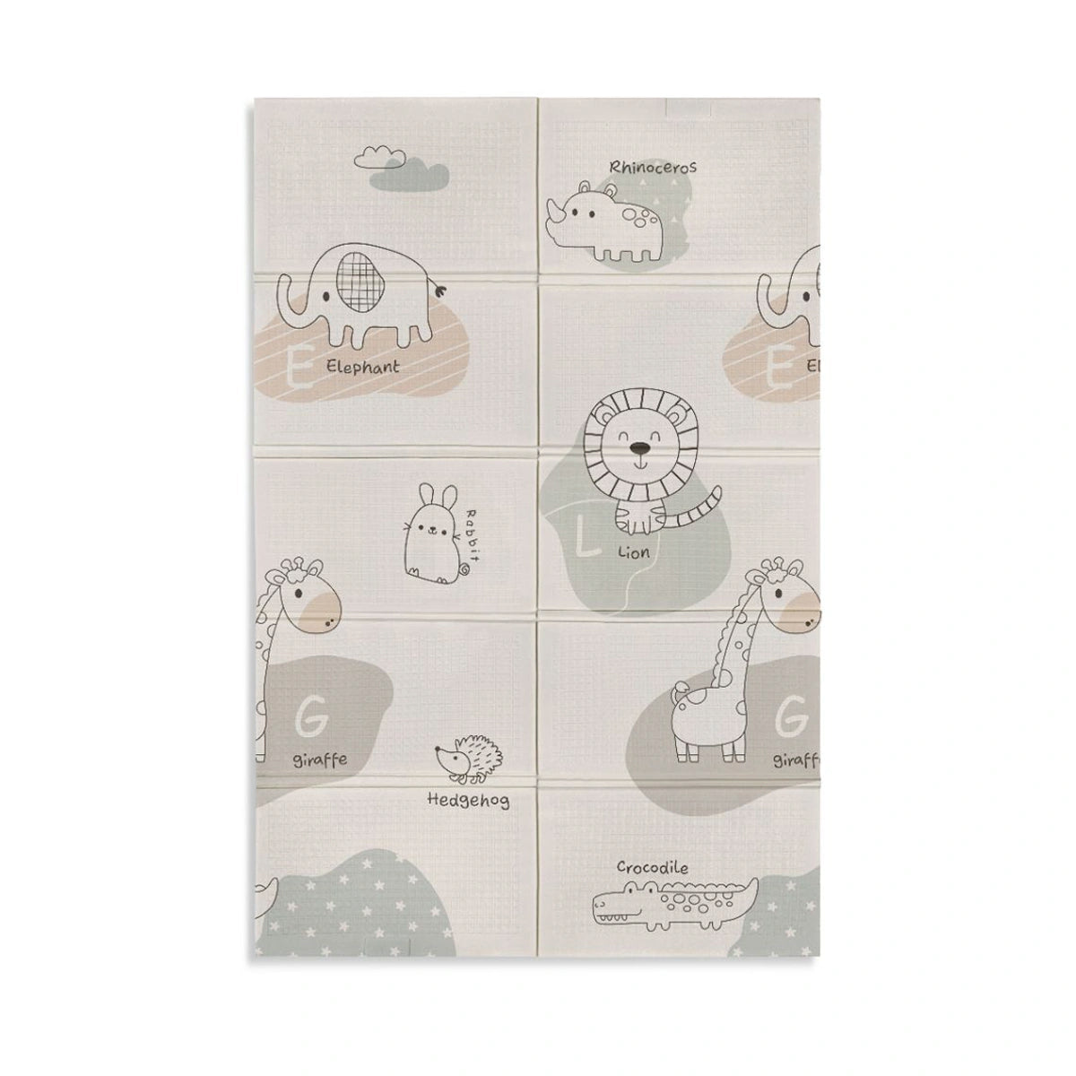 Alfombra Juegos Innovaciones MS Trendy Animals Grises
