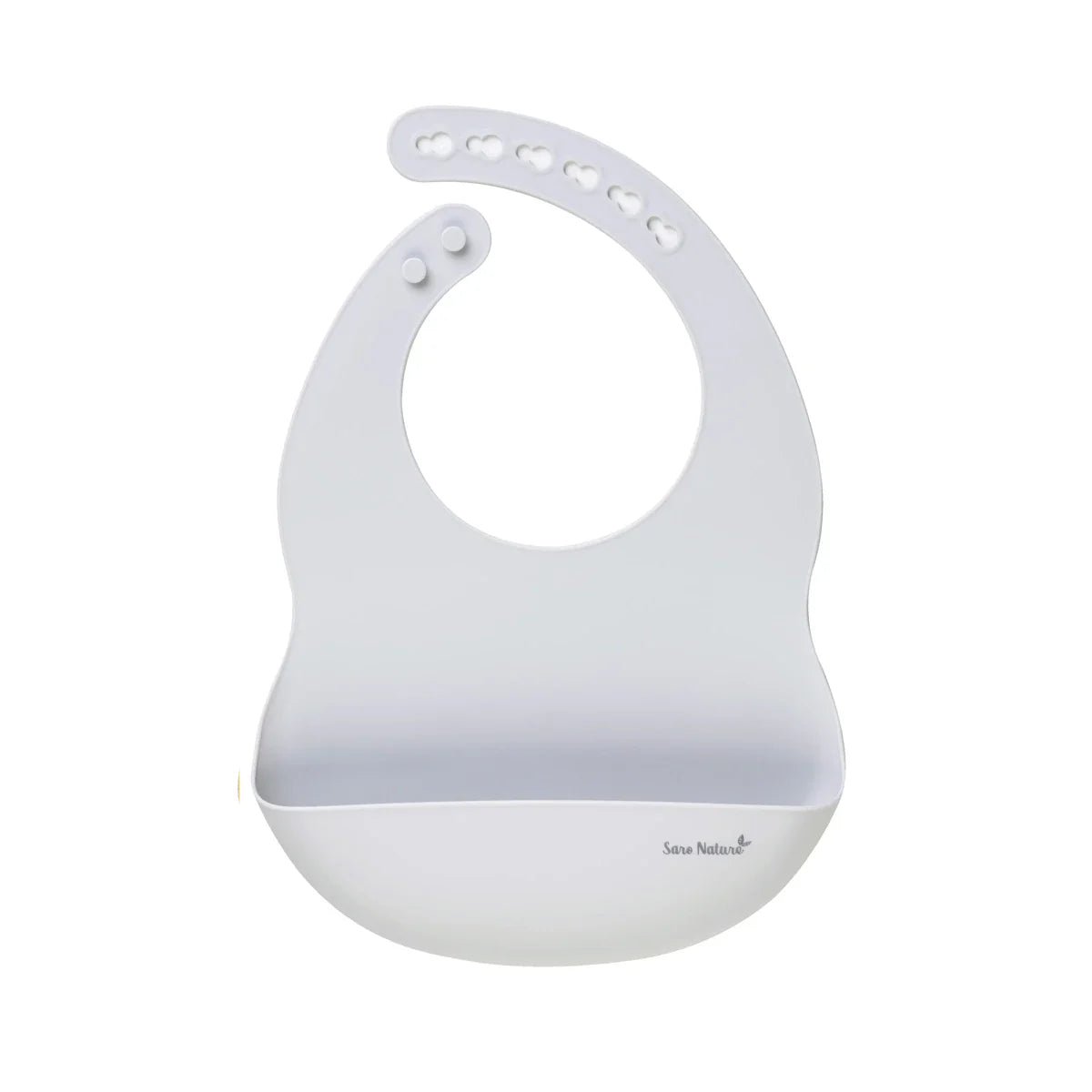 Babero de Silicona Nordic Saro Gris - ALIBEY nens