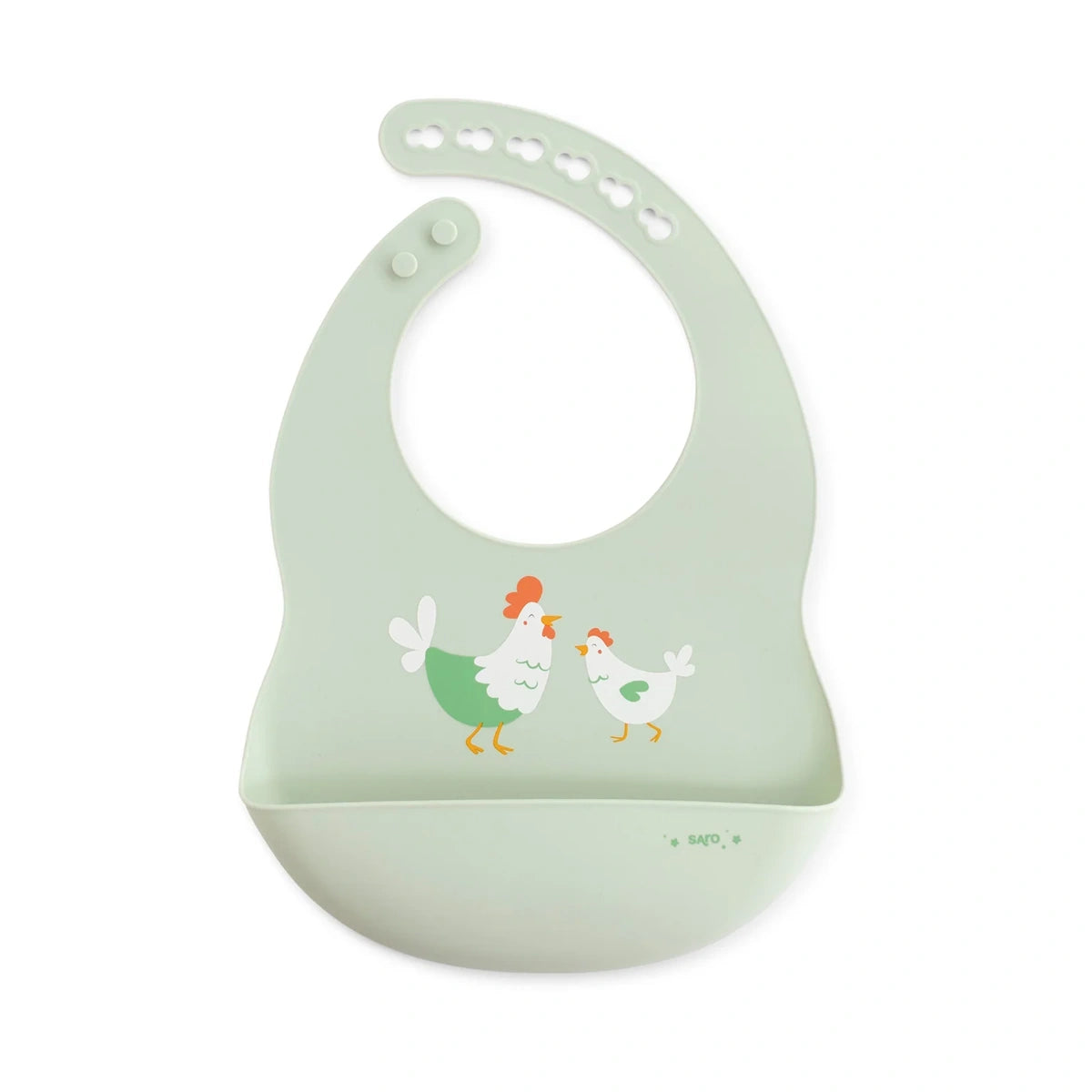 Babero Silicona Saro Funny Farm