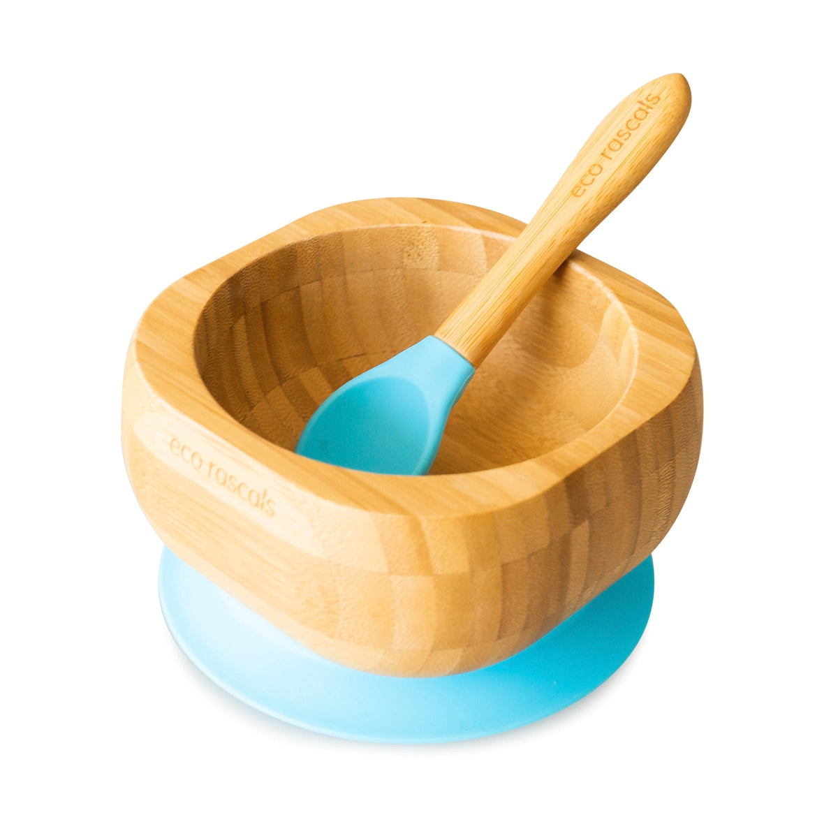 Vajilla Bambú Eco Rascals Azul