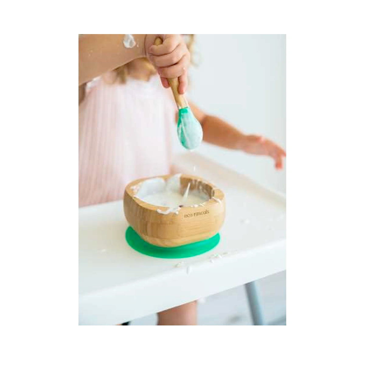 Vajilla Bambú Eco Rascals Verde