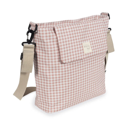Bolsa Canastilla Walking Mum I Love Vichy Rosa - ALIBEY nens