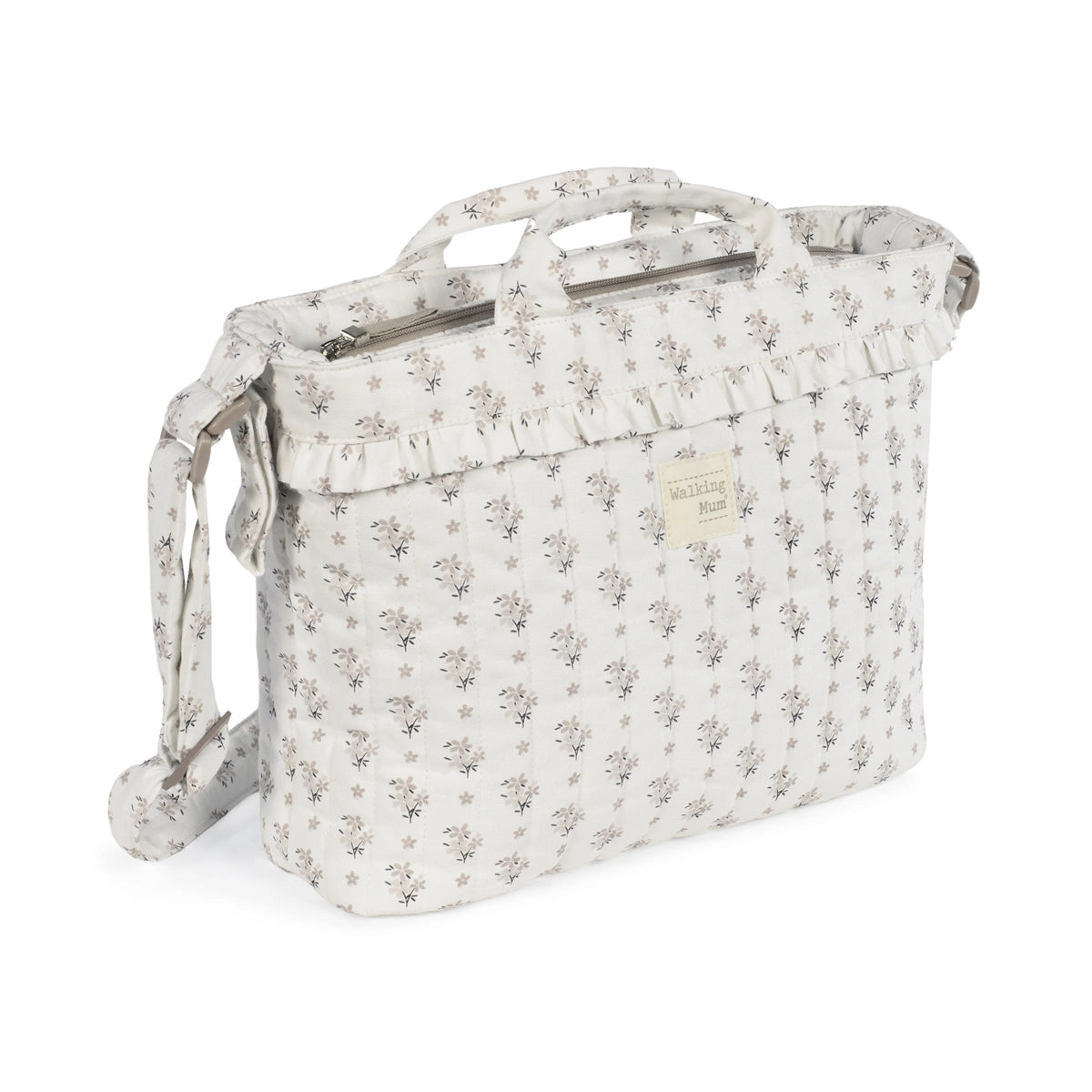 Bolsa Canastilla Walking Mum Botton Flores
