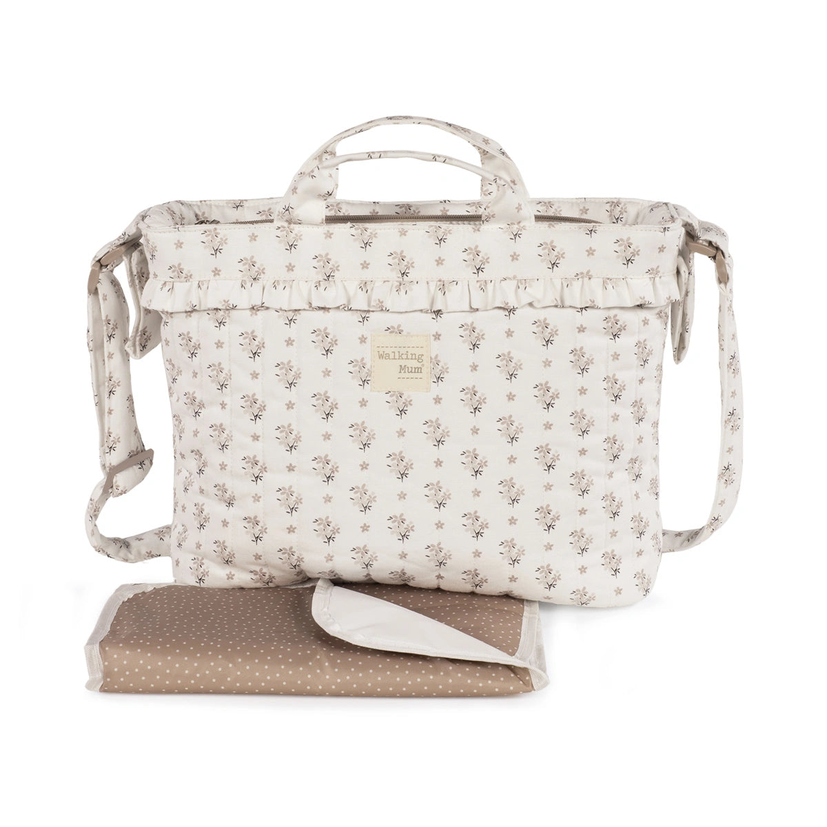 Bolsa Canastilla Walking Mum Botton Flores