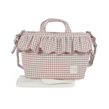 Bolsa Canastilla Walking Mum Praliné Vichy Moka