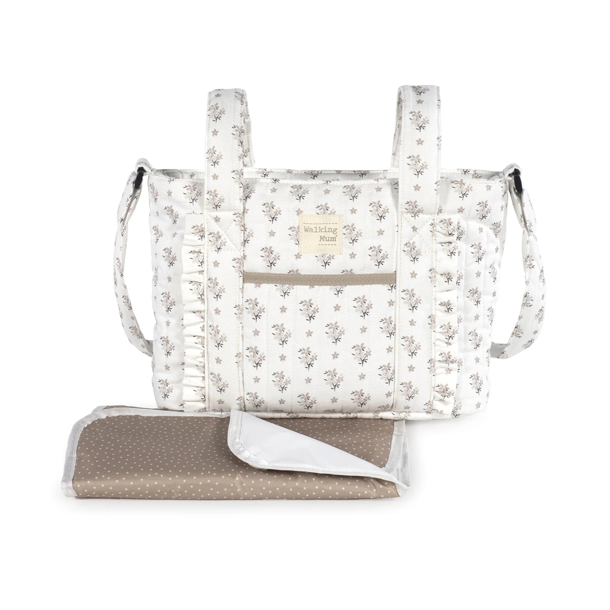Crossbody Walking Mum Botton Flores