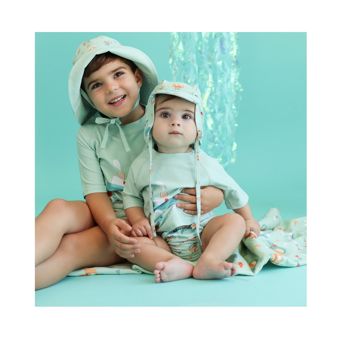 Camiseta Protección Solar 18-36 meses Monnuage Mint Diver