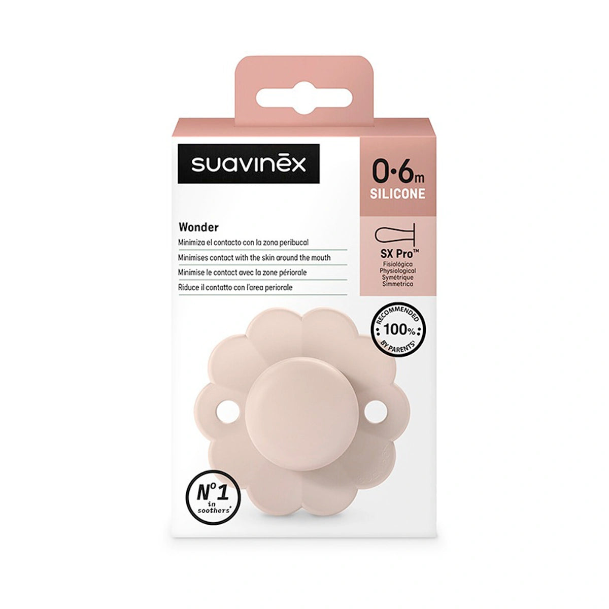 Chupete 0-6 Meses Suavinex Wonder Mauve Chalk