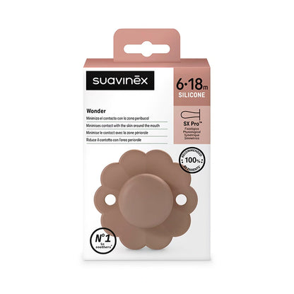 Chupete 6-18 Meses Suavinex Wonder Raw Umber