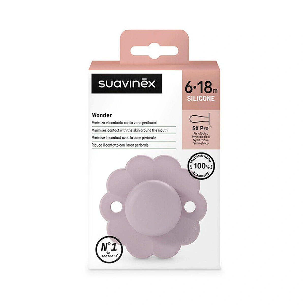 Chupete 6-18 Meses Suavinex Wonder Mist Lavender