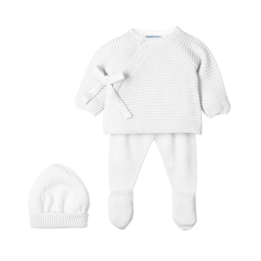 Traje 0 Meses Mac Ilusión Feather Natural Blanco