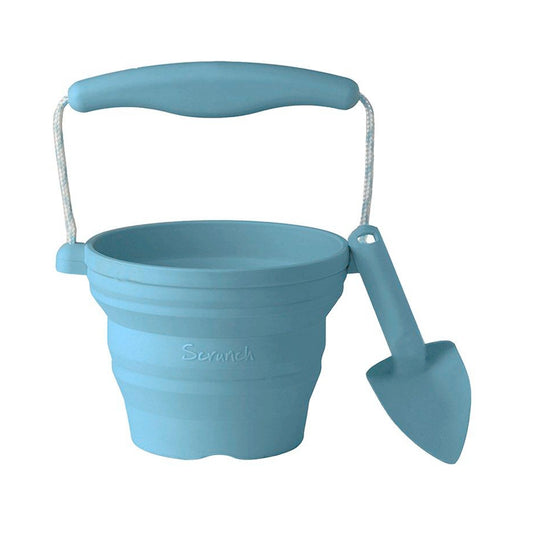 Mini Cubo Plegable + Pala Scrunch Blue