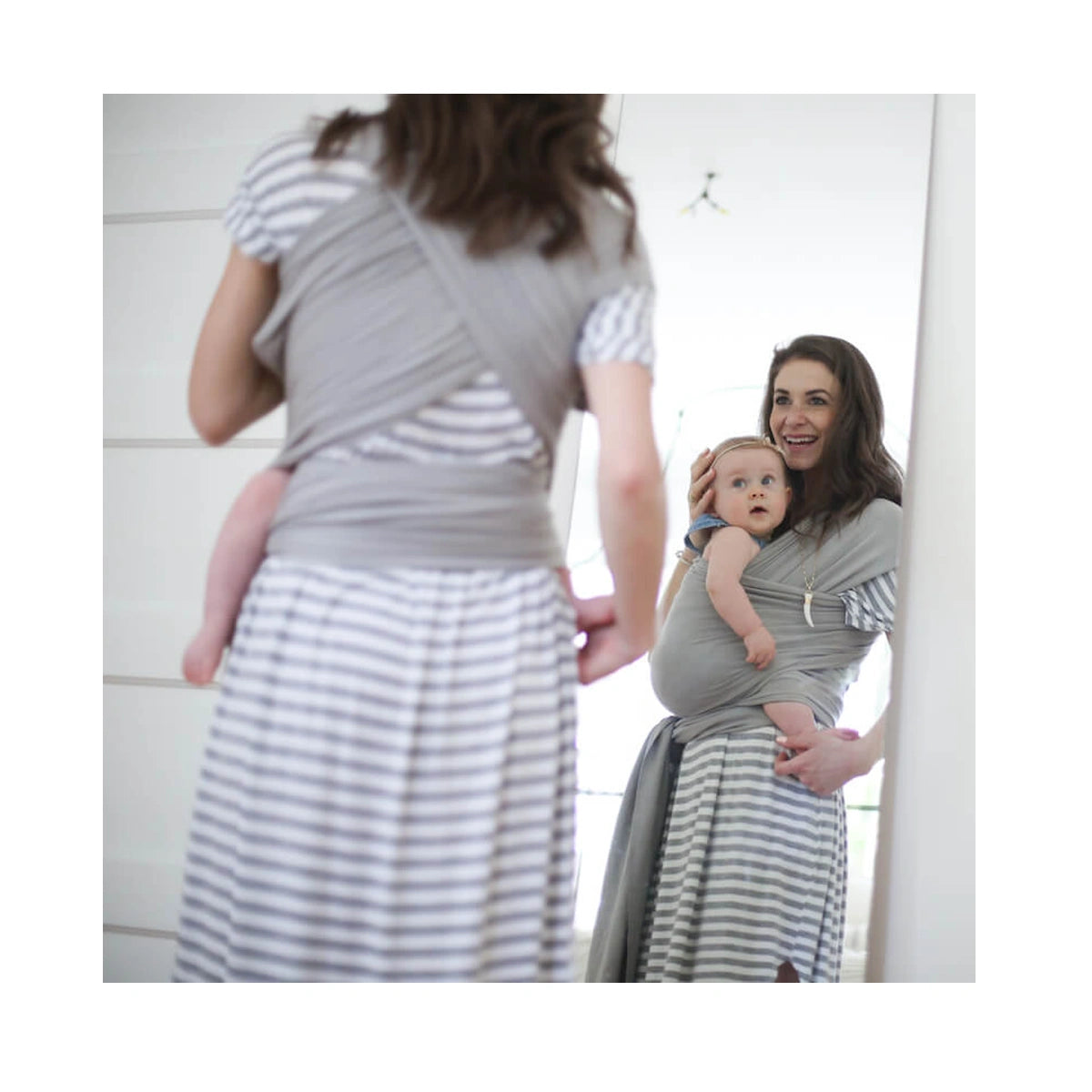 Fular Elástico Bambú Boba Light Grey