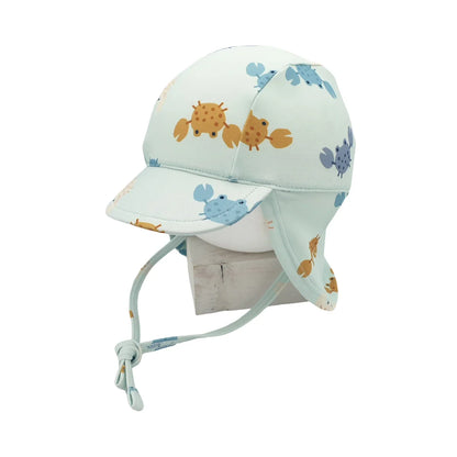 Gorro Baño con Protección Solar 9-12 meses Monnuage Sahara Azul Crabs - ALIBEY nens
