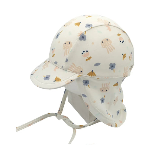 Gorro Baño con Protección Solar 3-6 meses Monnuage Sahara Rosa Octopus - ALIBEY nens