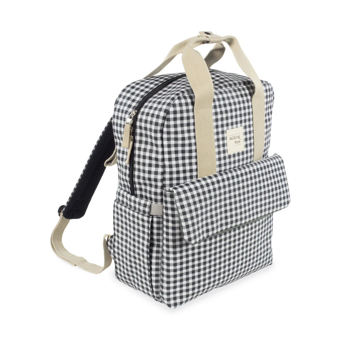 Mochila Walking Mum I Love Vichy Negro - ALIBEY nens