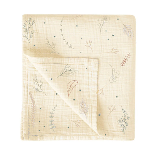 Muselina Bambú BimbiDreams Botanic Beige - ALIBEY nens