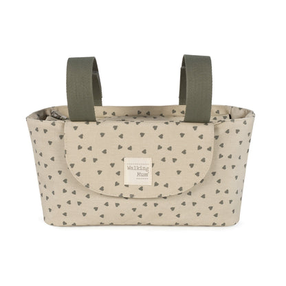 Organizador Walking Mum Corazones Poppy Musgo