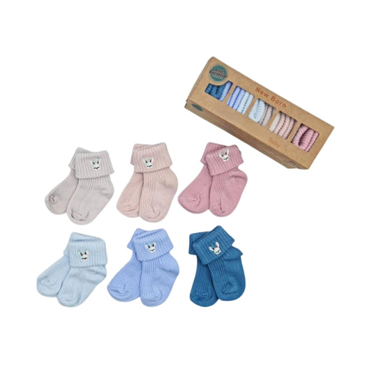Calcetines 0-6 Meses Monnuage Bordados Multicolor