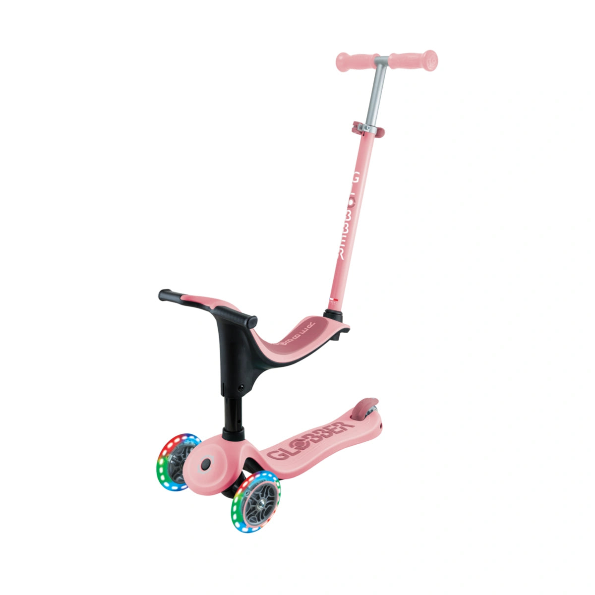 Patinete Go Up Sporty con Luces Globber V2 Rosa Pastel