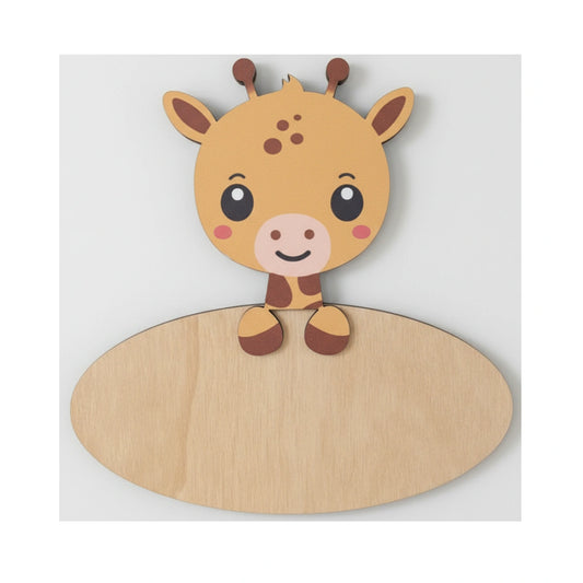 Placa Decorativa Vintiun Jirafa