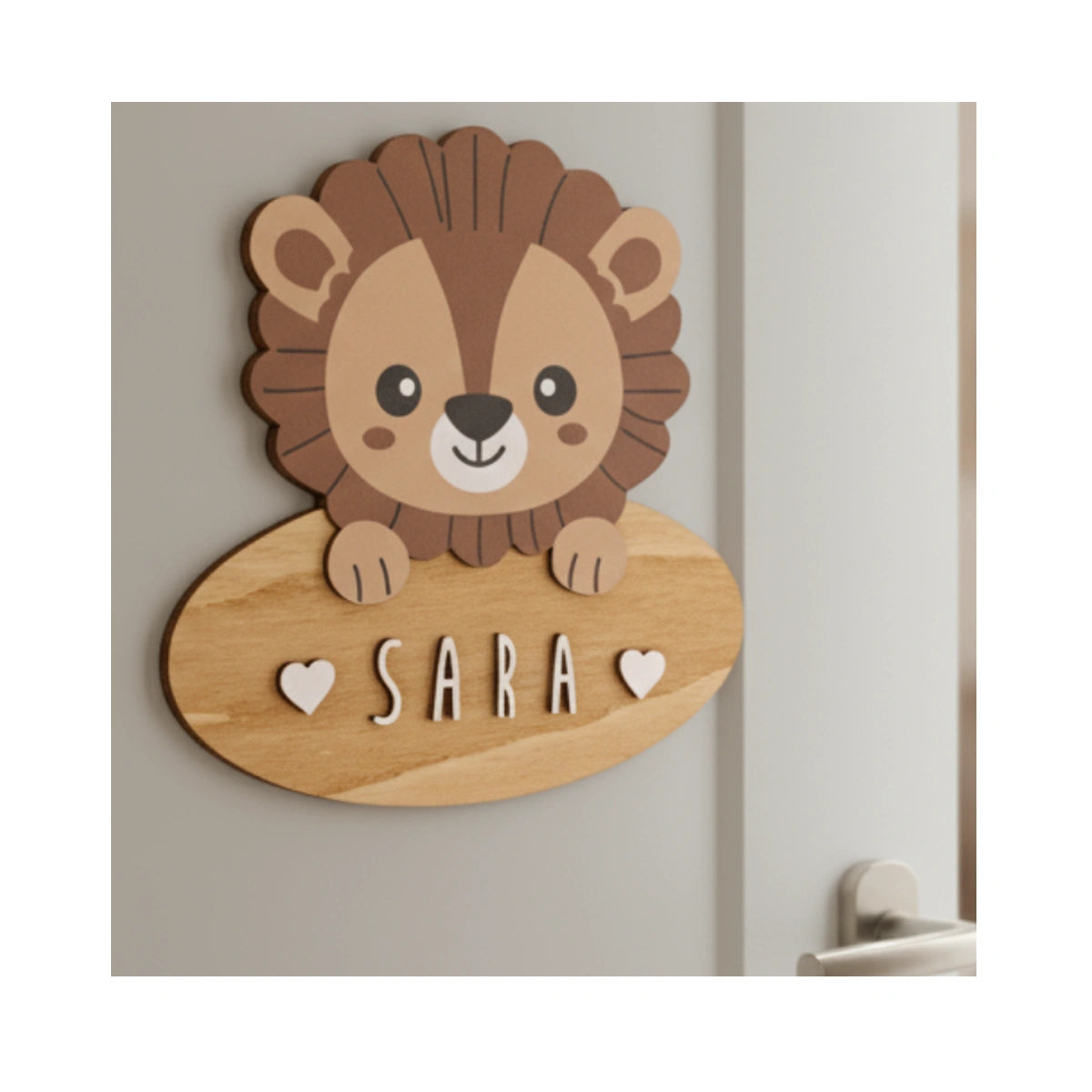 Placa Decorativa Vintiun León