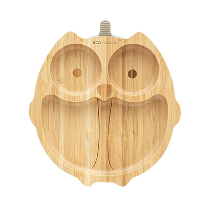 Plato Bamboo Eco Rascals Buho - ALIBEY nens