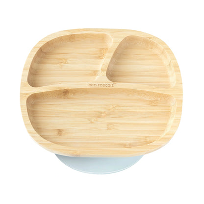 Plato Bambú Eco Rascals Toddler Gris